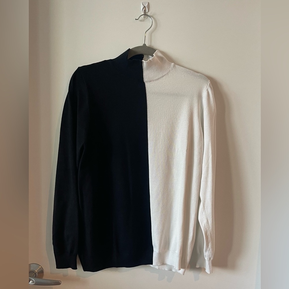 Eloquii mock neck thin knit split sweater - 14/16